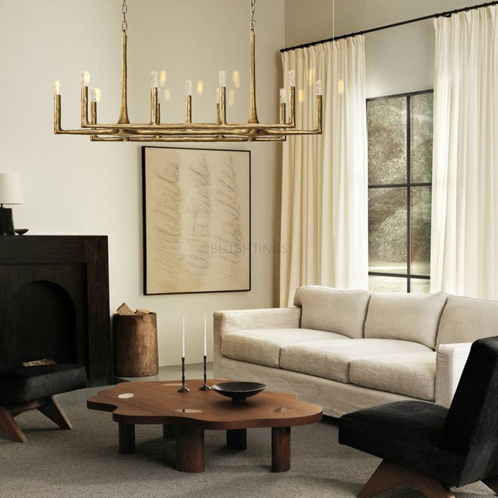 Avarit Forged Linear Chandelier 54”