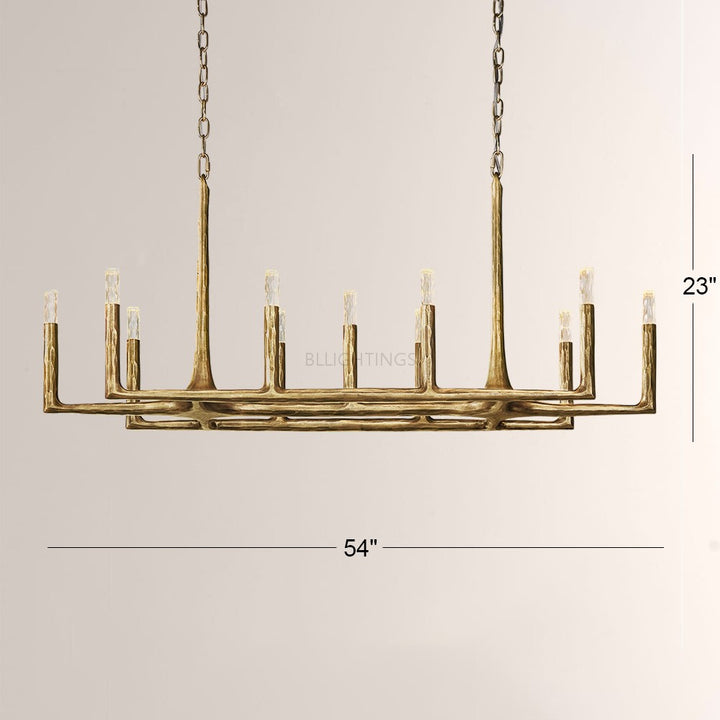 Avarit Forged Linear Chandelier 54”