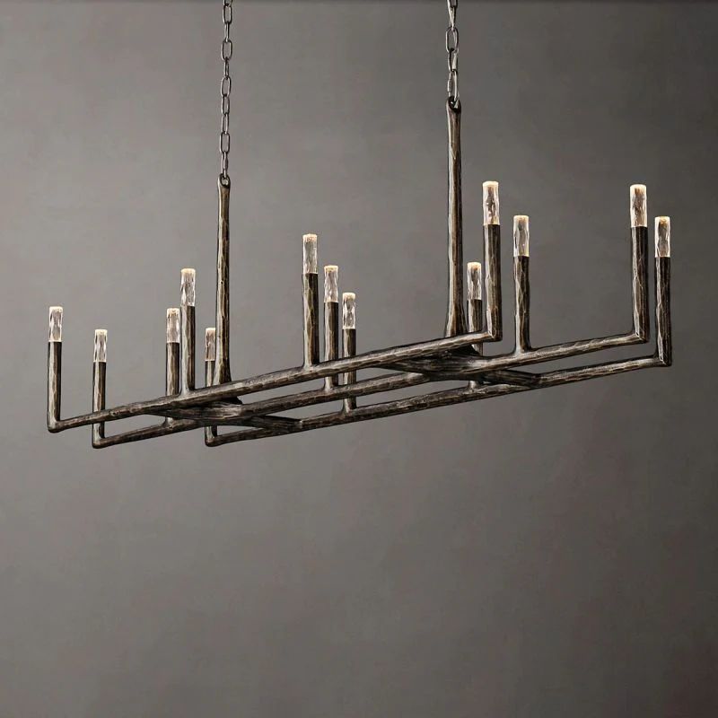 Avarit Forged Linear Chandelier 72”