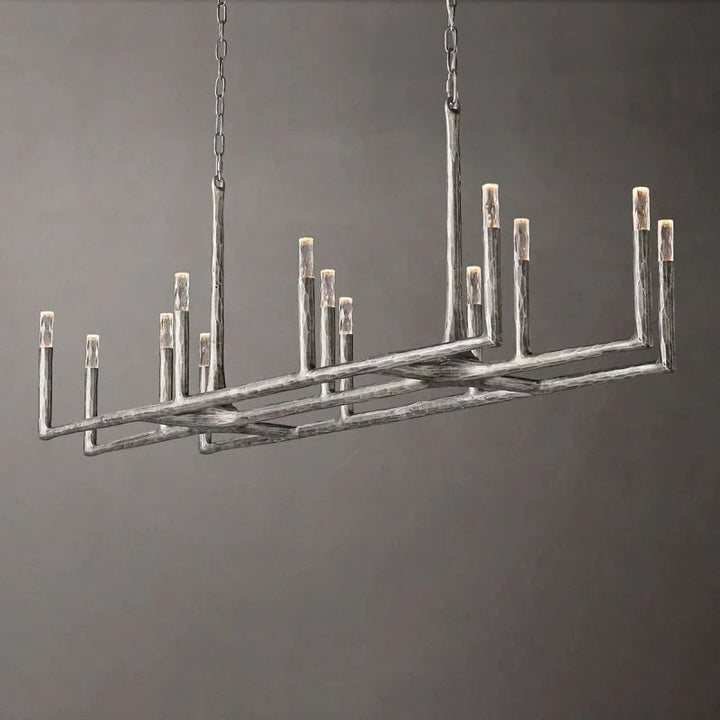 Avarit Forged Linear Chandelier 72”