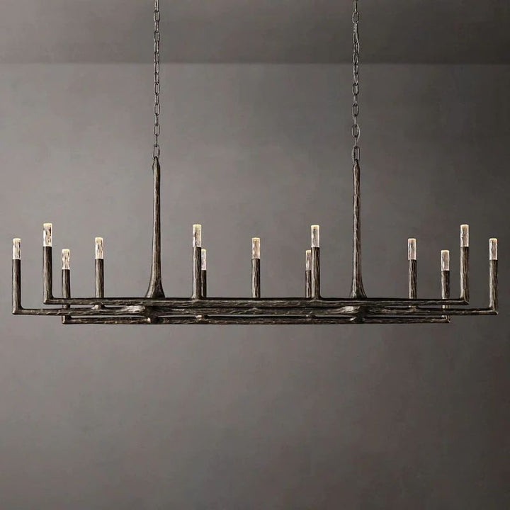 Avarit Forged Linear Chandelier 72”