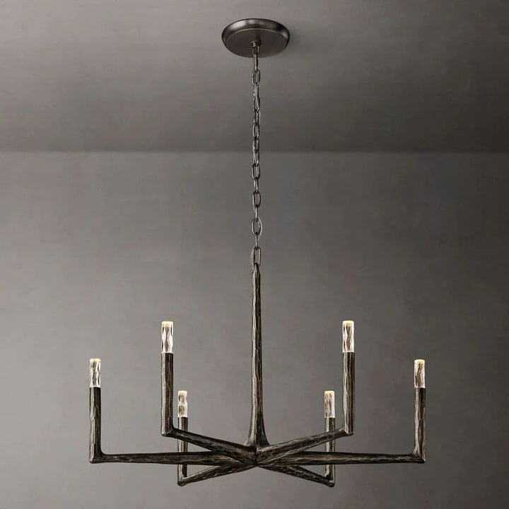 Avarit Glass Round Chandelier 36"