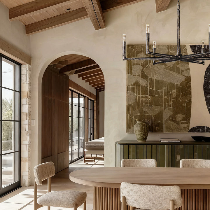 Avarit Glass Round Chandelier 48"