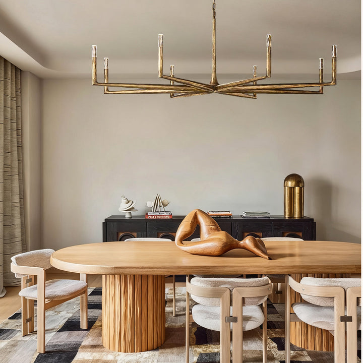 Avarit Glass Round Chandelier 72”