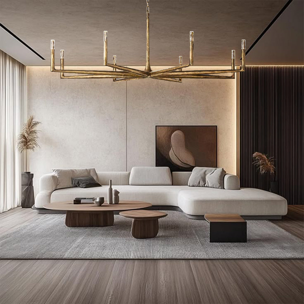 Avarit Glass Round Chandelier 72”