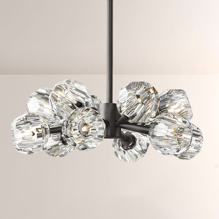 Balle Clear Crystal Chandelier 24"