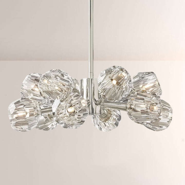 Balle Clear Crystal Chandelier 24"
