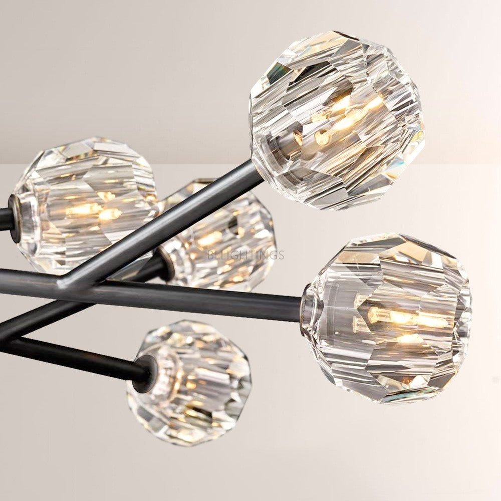 Balle Clear Crystal Chandelier 24"