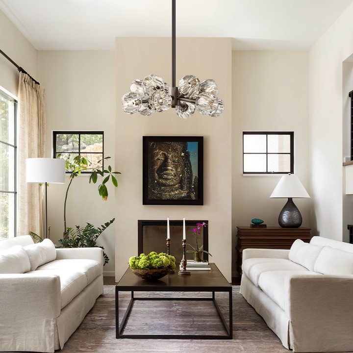 Balle Clear Crystal Chandelier