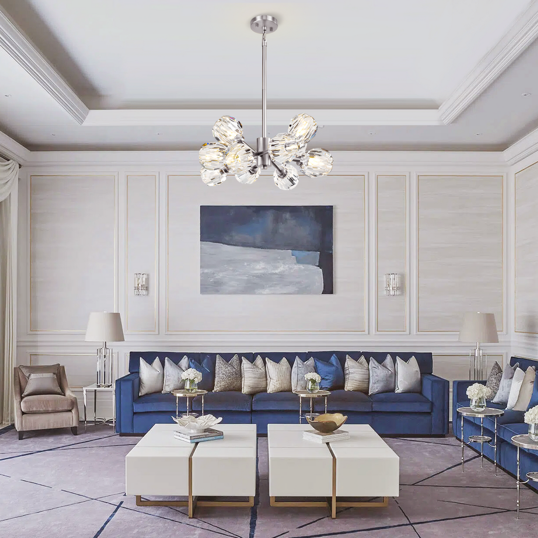 Balle Clear Crystal Chandelier