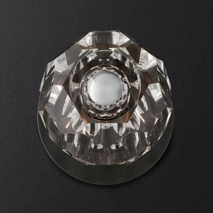 Balle Clear Crystal Petite Bedroom Wall Sconce