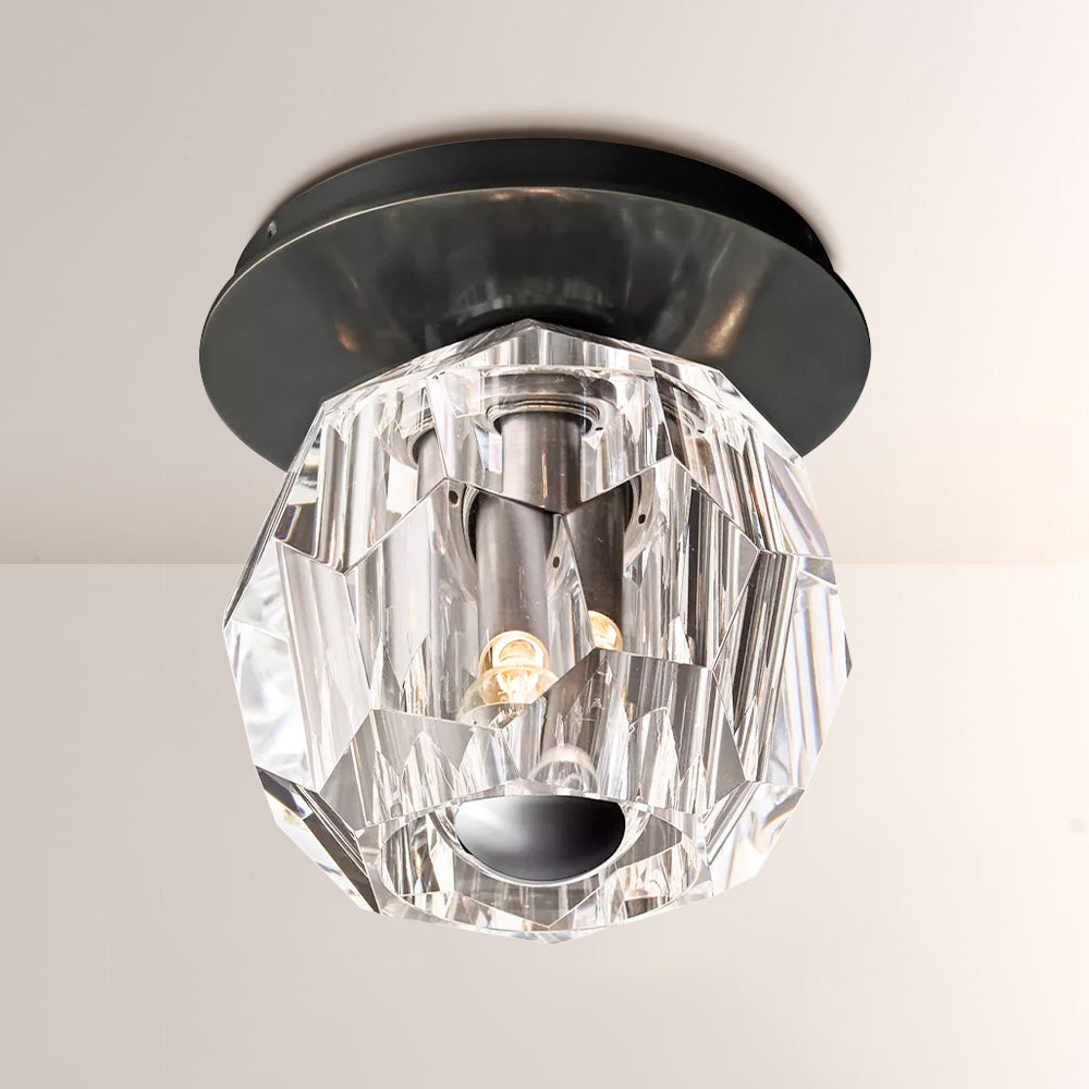 Balle Clear Crystal Petite Flushmount
