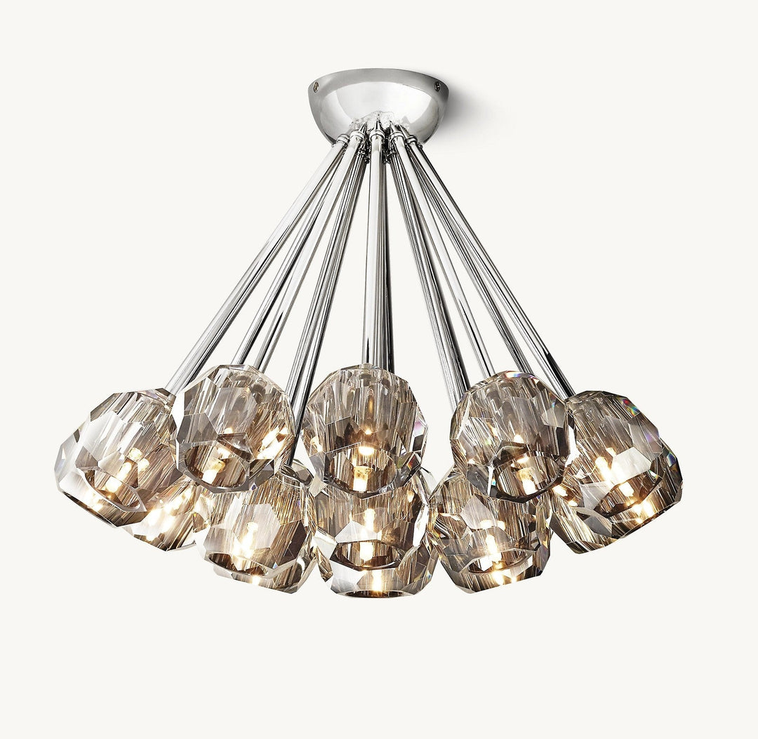 Balle Cristal Clear Crystal Flushmount 24"