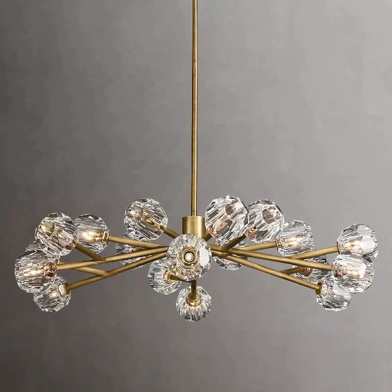 Balle Crystal Chandelier D48"