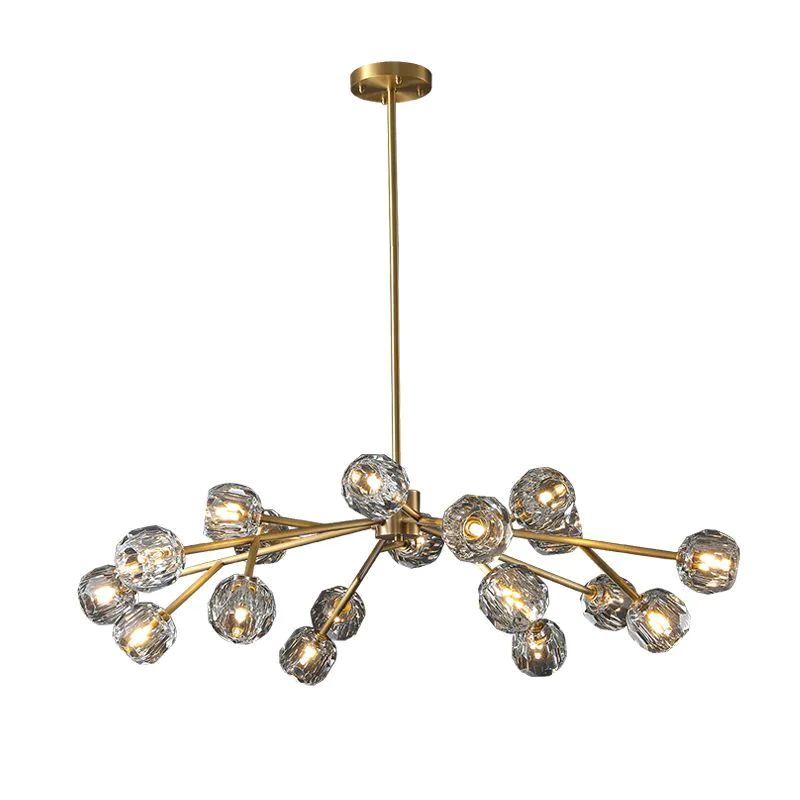 Balle Crystal Chandelier D48"
