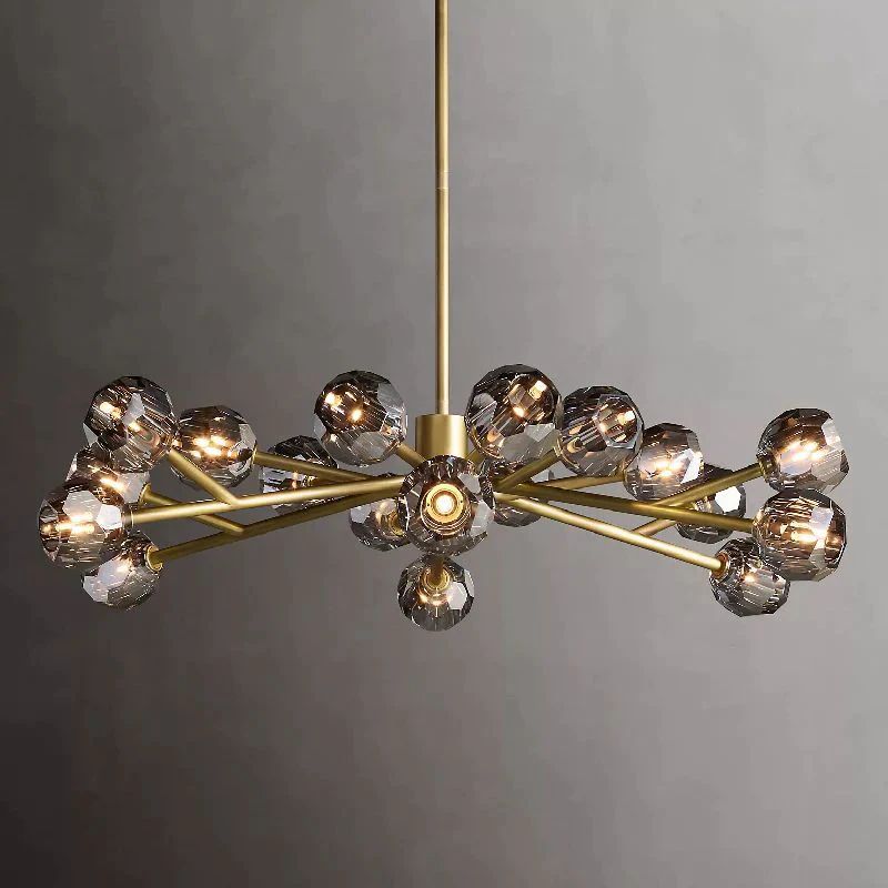 Balle Crystal Chandelier D48"