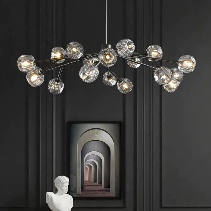Balle Crystal Chandelier D48"