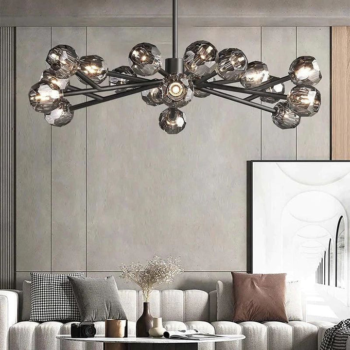 Balle Crystal Chandelier D48"