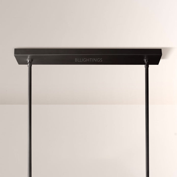 Balle Crystal Double Linear Chandelier 60"