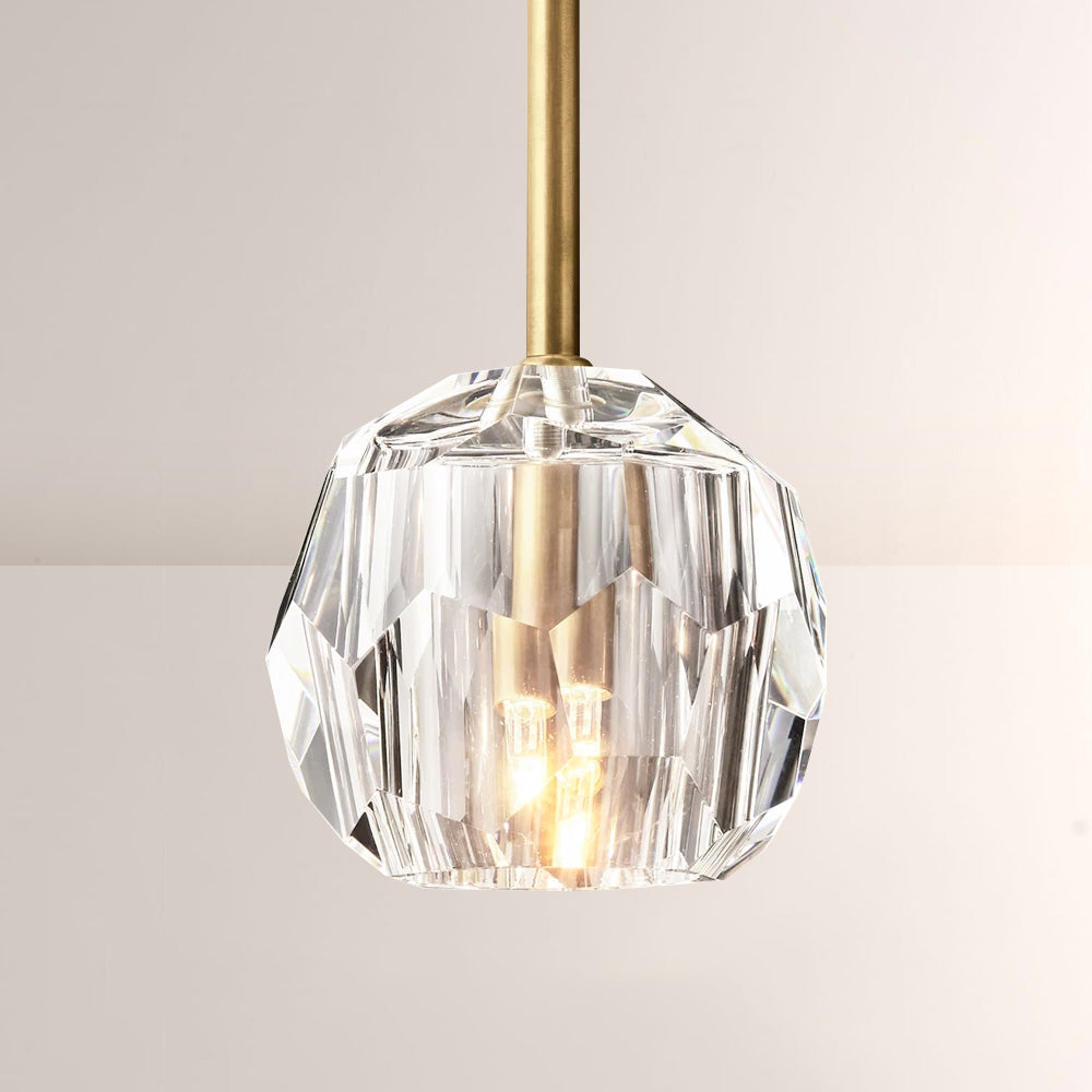 Balle Crystal Glass Rod Pendant