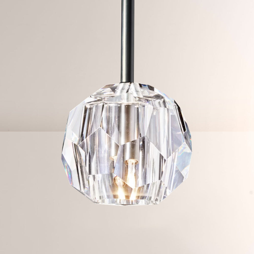 Balle Crystal Glass Rod Pendant