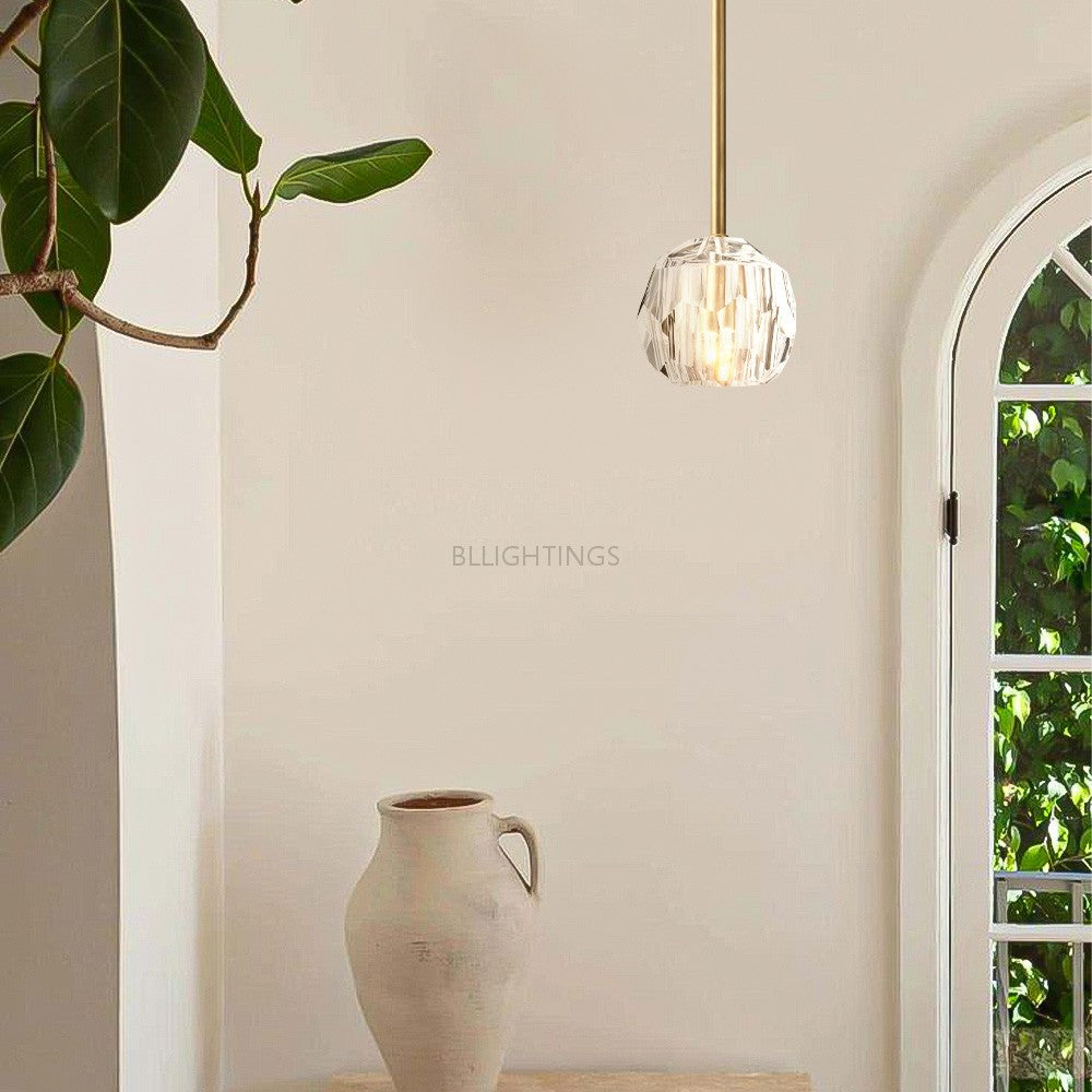 Balle Crystal Glass Rod Pendant