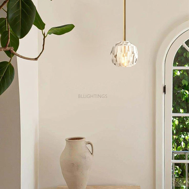 Balle Crystal Glass Rod Pendant