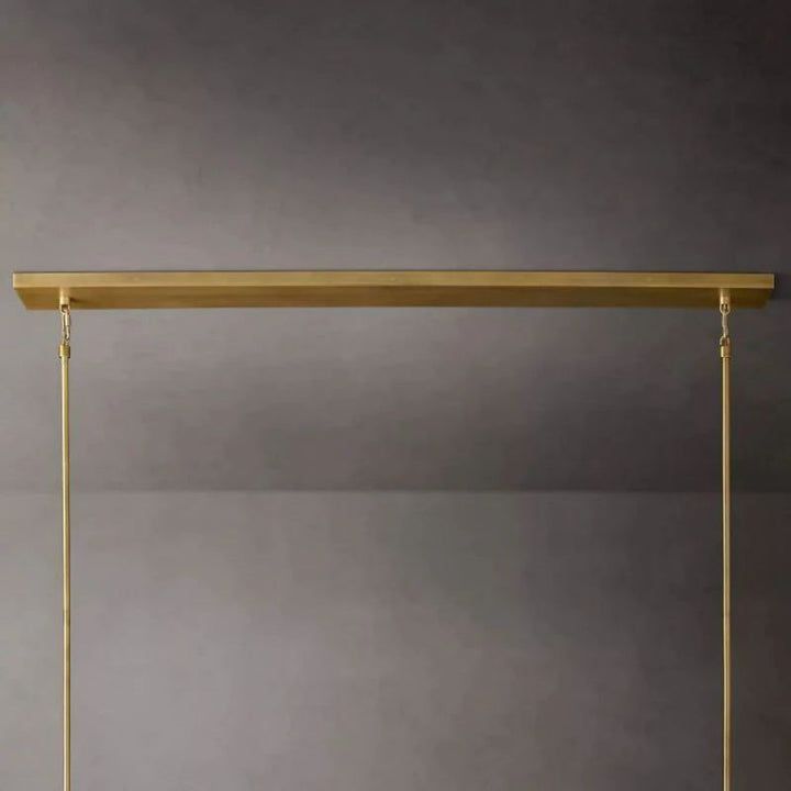 Balle Crystal Linear Chandelier 48"