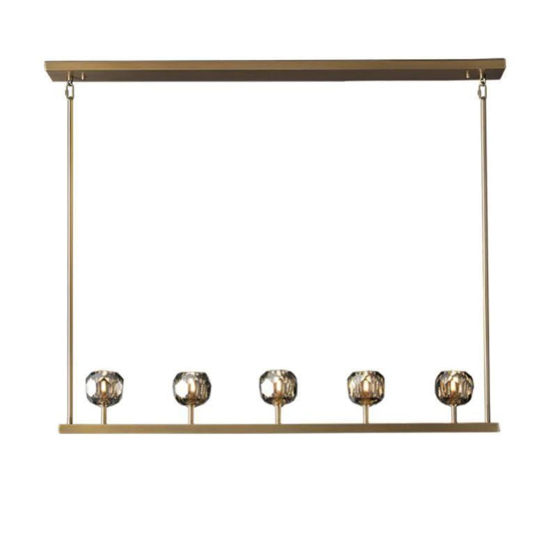Balle Crystal Linear Chandelier 48"