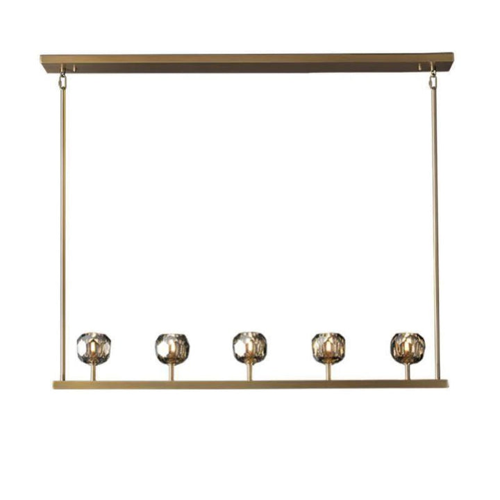 Balle Crystal Linear Chandelier 48"