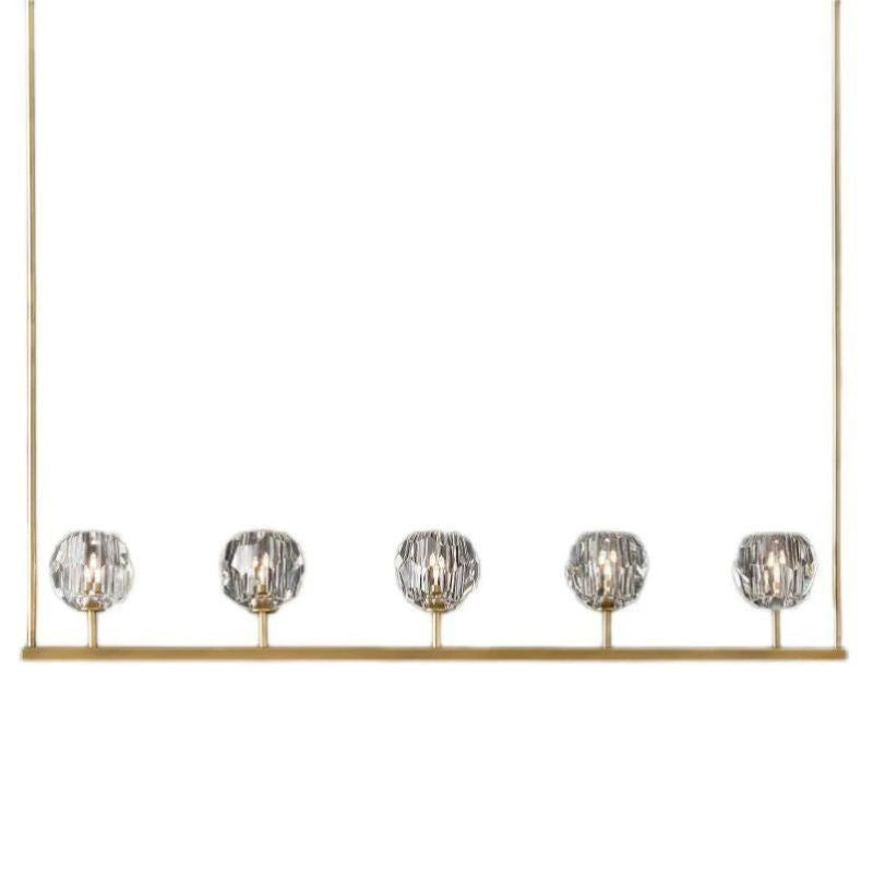 Balle Crystal Linear Chandelier 48"