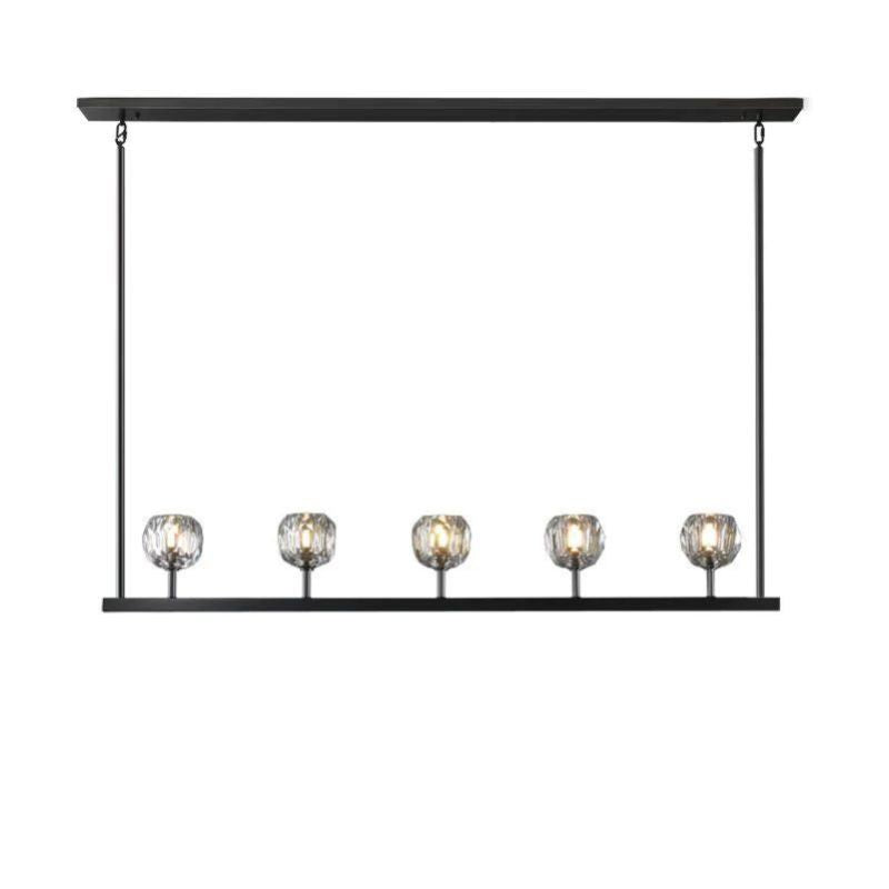 Balle Crystal Linear Chandelier 48"