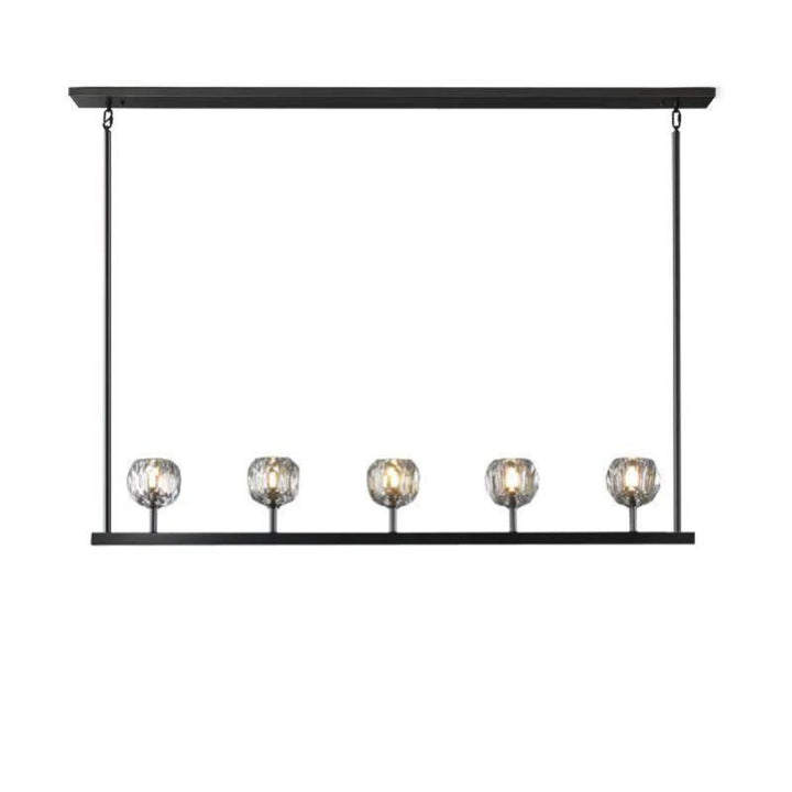 Balle Crystal Linear Chandelier 48"