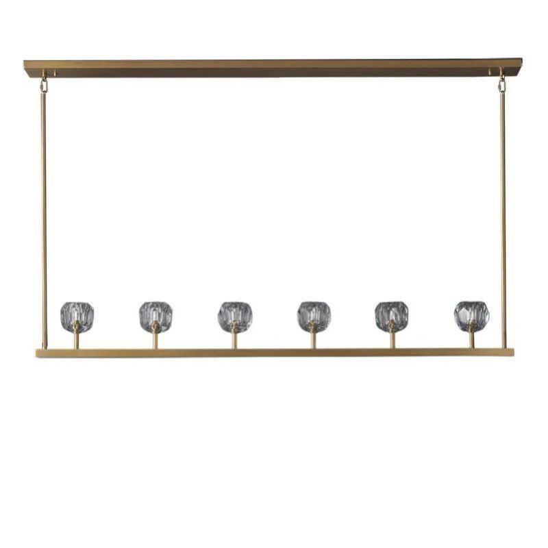 Balle Crystal Linear Chandelier 60"