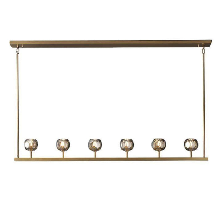 Balle Crystal Linear Chandelier 60"