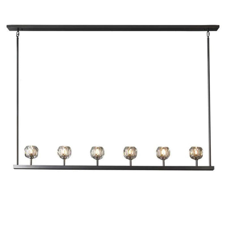 Balle Crystal Linear Chandelier 60"
