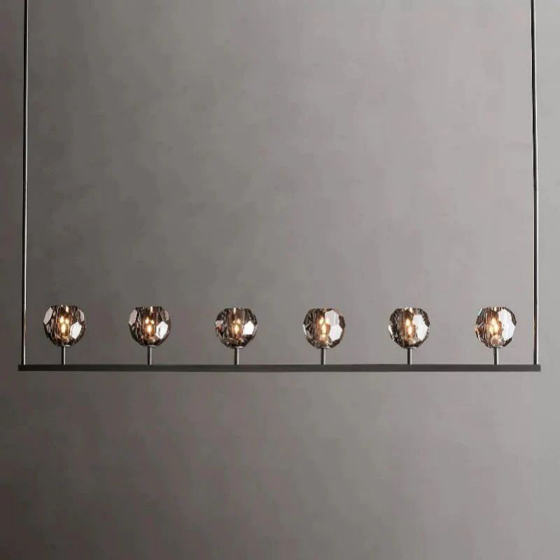 Balle Crystal Linear Chandelier 60"