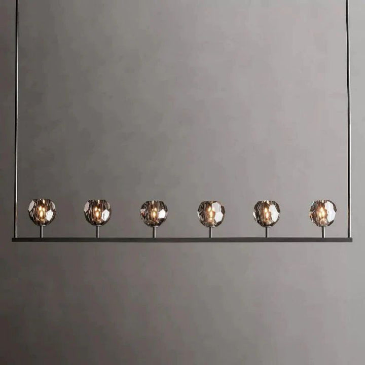 Balle Crystal Linear Chandelier 60"