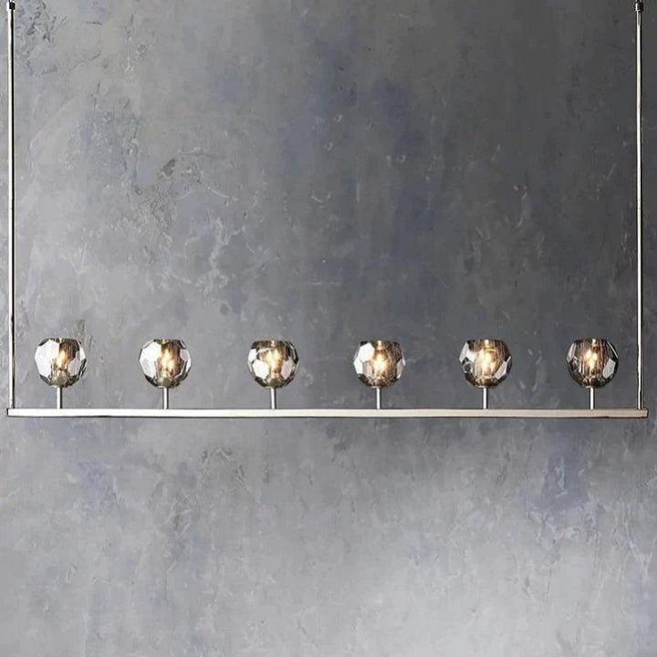 Balle Crystal Linear Chandelier 60"