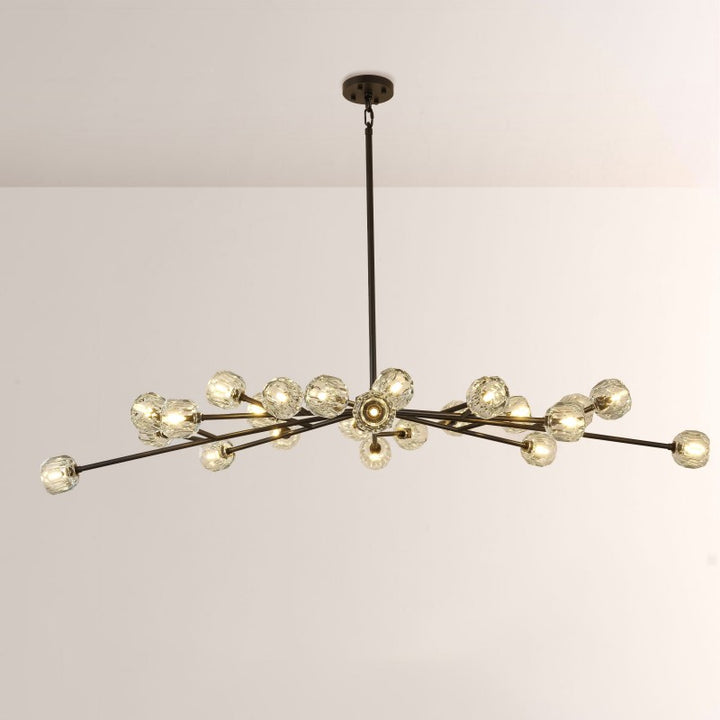 Balle Crystal Oval Chandelier 72"