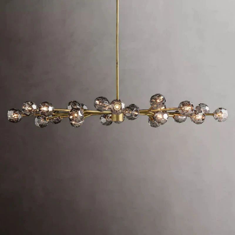 Balle Crystal Oval Chandelier 72"