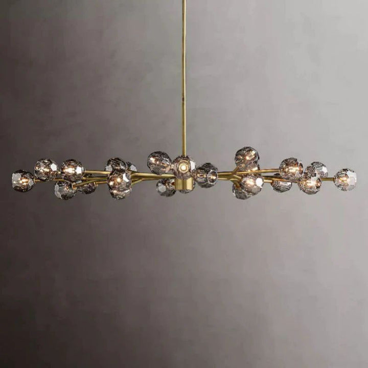 Balle Crystal Oval Chandelier 72"