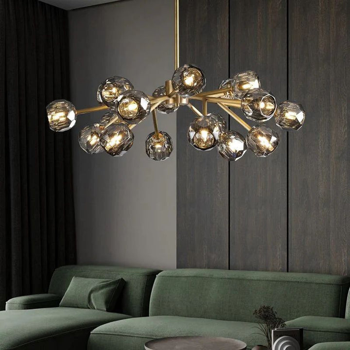 Balle Crystal Round Chandelier 36"