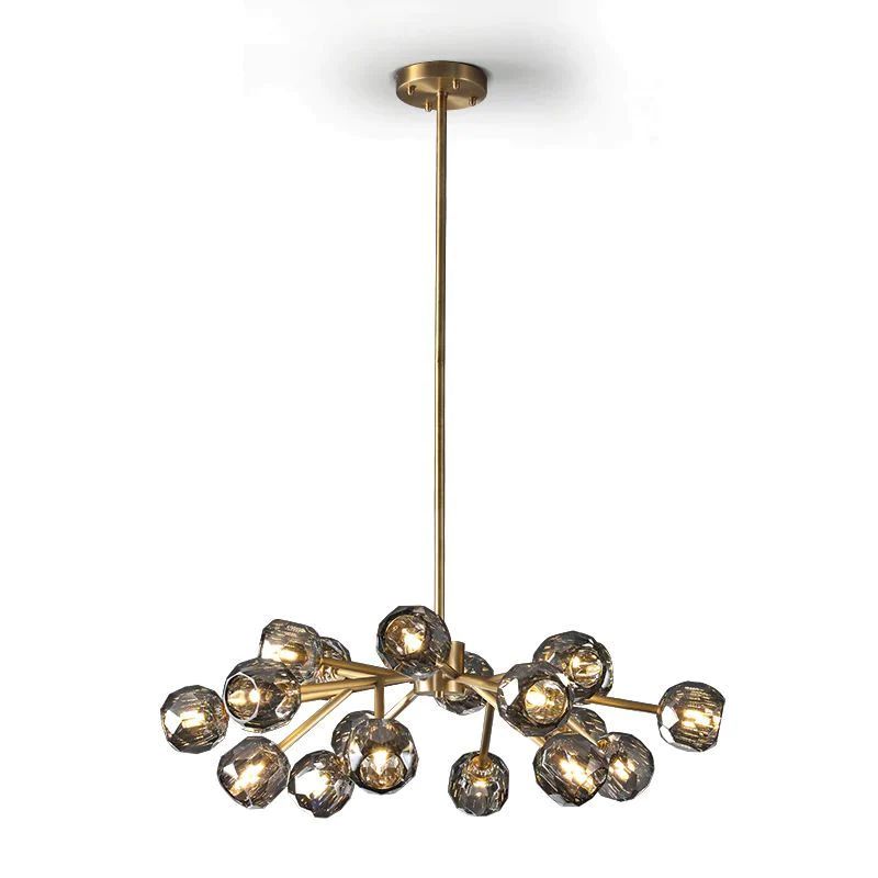 Balle Crystal Round Chandelier 36"