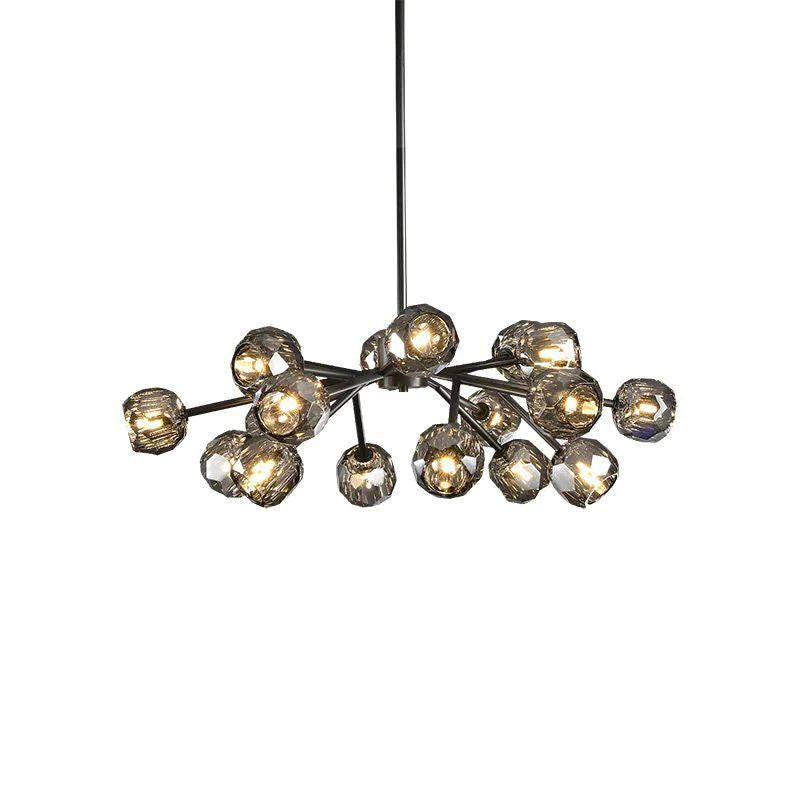 Balle Crystal Round Chandelier 36"