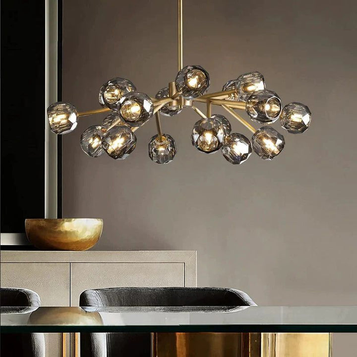 Balle Crystal Round Chandelier 36"