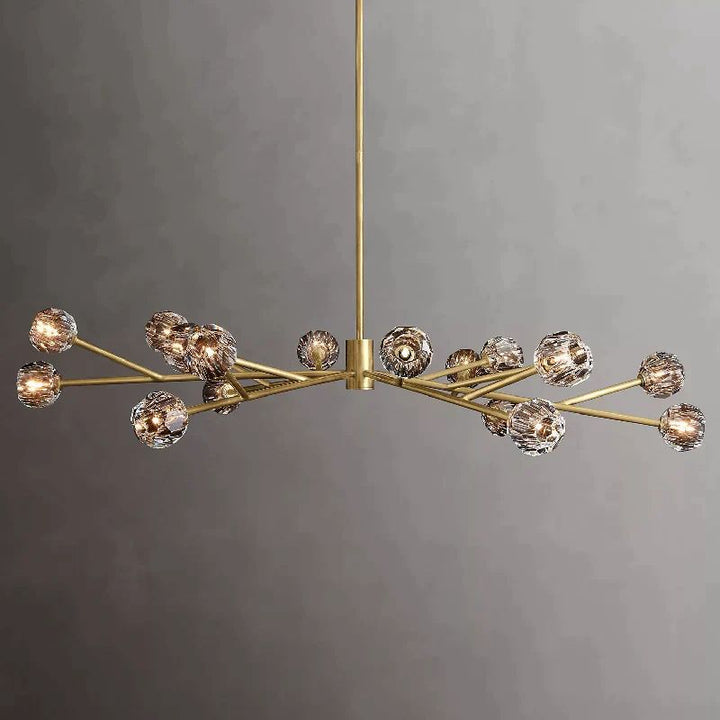 Balle Crystal Round Chandelier D72"