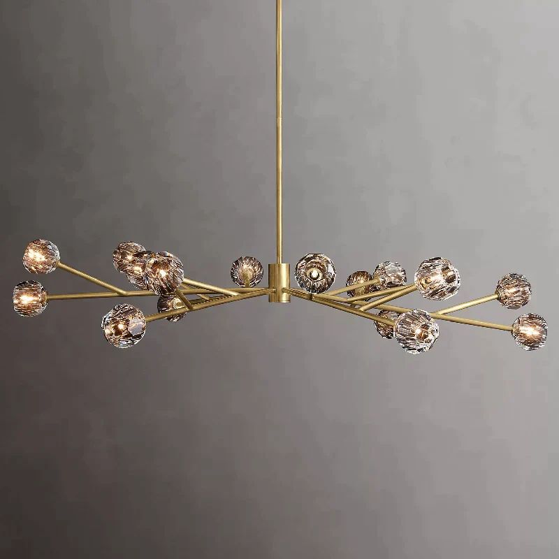 Balle Crystal Round Chandelier D72"