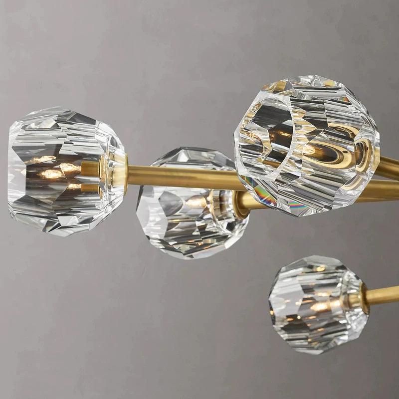 Balle Crystal Round Chandelier D72"