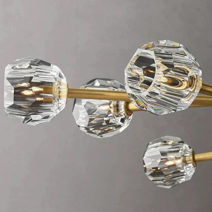 Balle Crystal Round Chandelier D72"